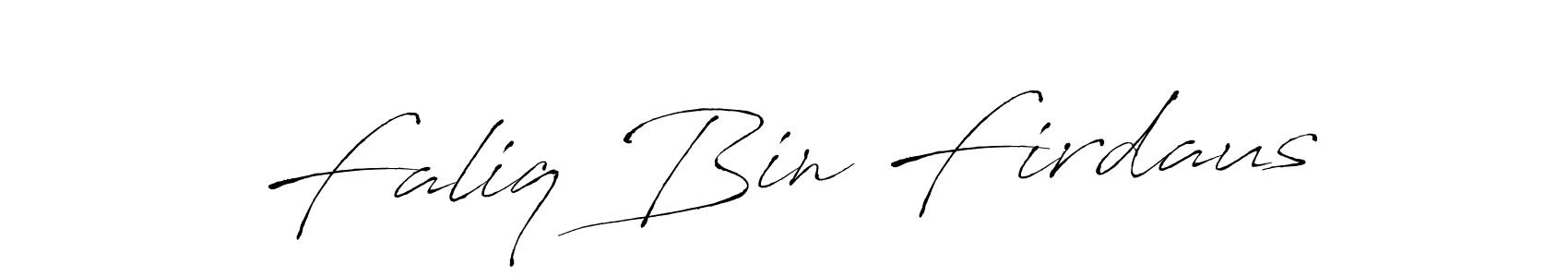 It looks lik you need a new signature style for name Faliq Bin Firdaus. Design unique handwritten (Antro_Vectra) signature with our free signature maker in just a few clicks. Faliq Bin Firdaus signature style 6 images and pictures png