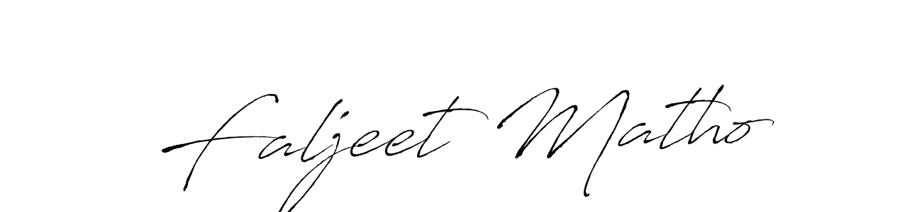 Create a beautiful signature design for name Faljeet Matho. With this signature (Antro_Vectra) fonts, you can make a handwritten signature for free. Faljeet Matho signature style 6 images and pictures png