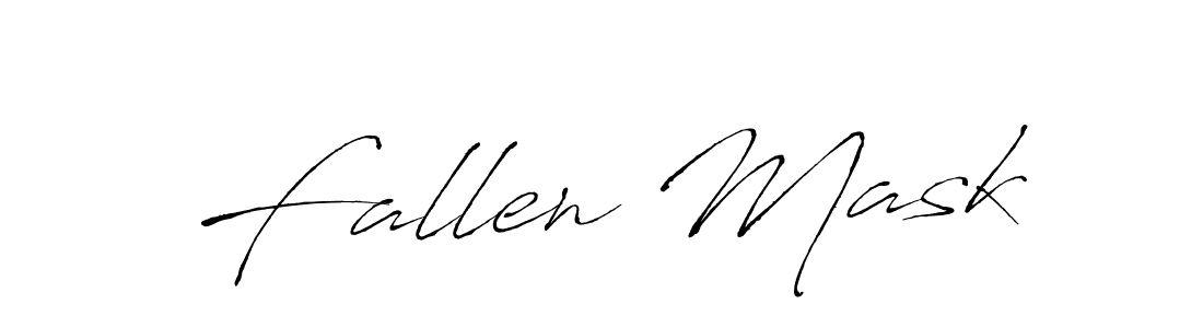 How to make Fallen Mask signature? Antro_Vectra is a professional autograph style. Create handwritten signature for Fallen Mask name. Fallen Mask signature style 6 images and pictures png