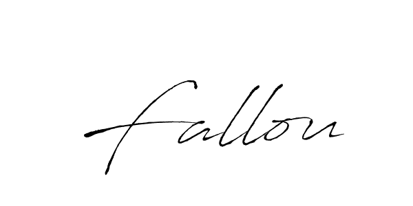 Create a beautiful signature design for name Fallou. With this signature (Antro_Vectra) fonts, you can make a handwritten signature for free. Fallou signature style 6 images and pictures png