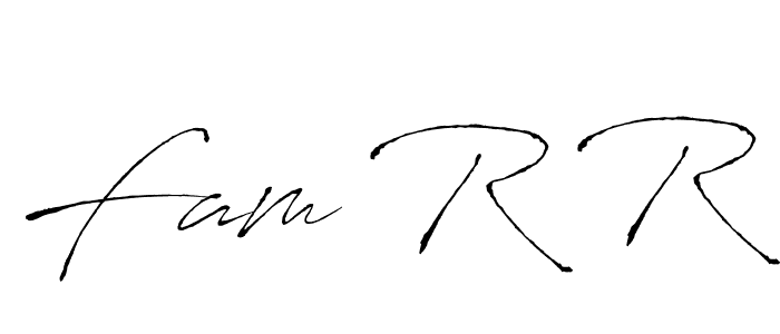 How to make Fam R R name signature. Use Antro_Vectra style for creating short signs online. This is the latest handwritten sign. Fam R R signature style 6 images and pictures png