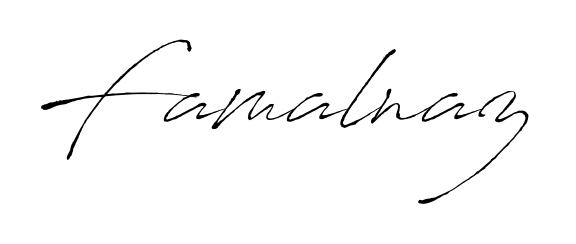 How to make Famalnaz name signature. Use Antro_Vectra style for creating short signs online. This is the latest handwritten sign. Famalnaz signature style 6 images and pictures png