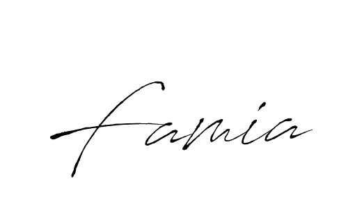 Once you've used our free online signature maker to create your best signature Antro_Vectra style, it's time to enjoy all of the benefits that Famia name signing documents. Famia signature style 6 images and pictures png