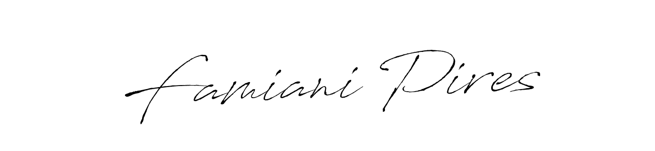 Famiani Pires stylish signature style. Best Handwritten Sign (Antro_Vectra) for my name. Handwritten Signature Collection Ideas for my name Famiani Pires. Famiani Pires signature style 6 images and pictures png