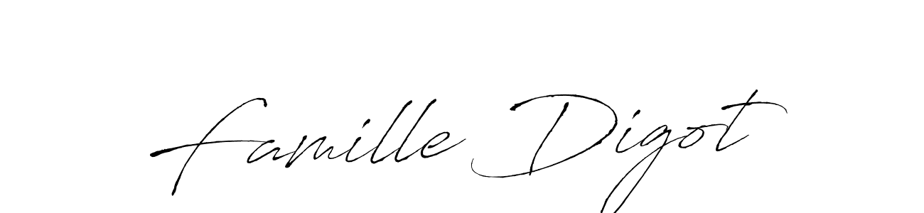 How to make Famille Digot signature? Antro_Vectra is a professional autograph style. Create handwritten signature for Famille Digot name. Famille Digot signature style 6 images and pictures png