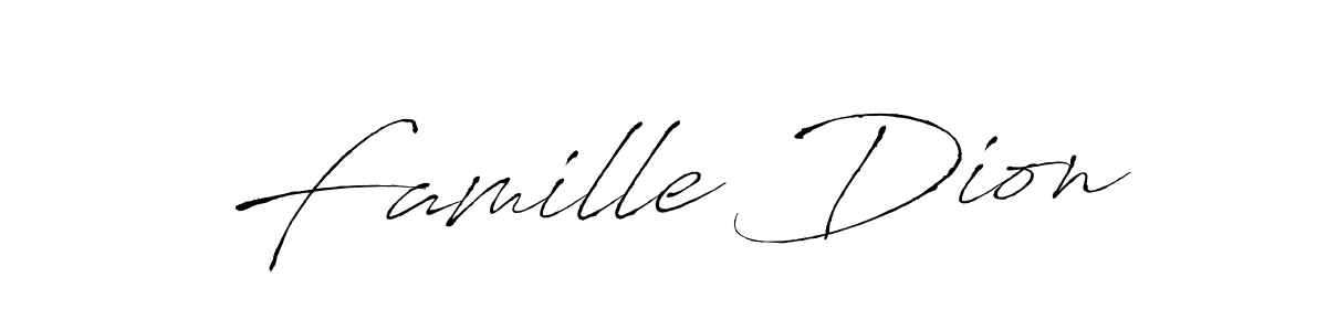 Make a beautiful signature design for name Famille Dion. Use this online signature maker to create a handwritten signature for free. Famille Dion signature style 6 images and pictures png