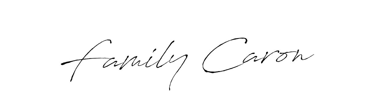 Use a signature maker to create a handwritten signature online. With this signature software, you can design (Antro_Vectra) your own signature for name Family Caron. Family Caron signature style 6 images and pictures png