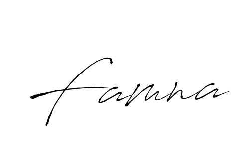 How to make Famna signature? Antro_Vectra is a professional autograph style. Create handwritten signature for Famna name. Famna signature style 6 images and pictures png