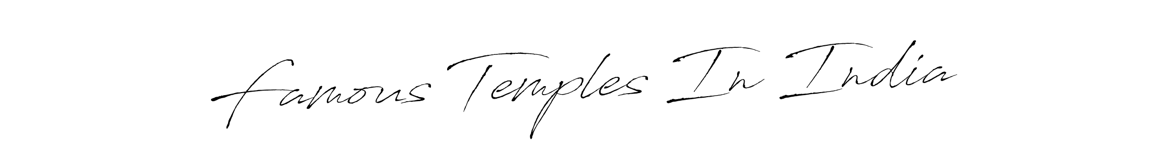 How to make Famous Temples In India name signature. Use Antro_Vectra style for creating short signs online. This is the latest handwritten sign. Famous Temples In India signature style 6 images and pictures png