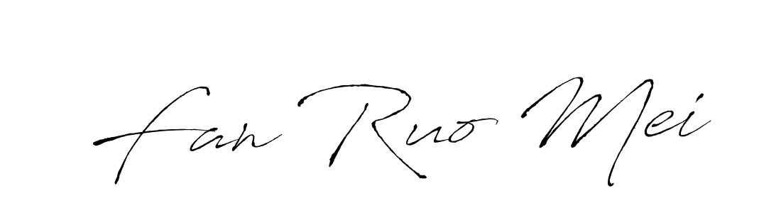 Antro_Vectra is a professional signature style that is perfect for those who want to add a touch of class to their signature. It is also a great choice for those who want to make their signature more unique. Get Fan Ruo Mei name to fancy signature for free. Fan Ruo Mei signature style 6 images and pictures png