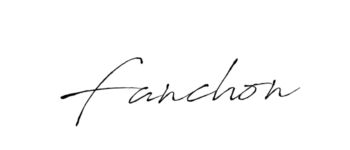 How to make Fanchon signature? Antro_Vectra is a professional autograph style. Create handwritten signature for Fanchon name. Fanchon signature style 6 images and pictures png