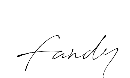 Use a signature maker to create a handwritten signature online. With this signature software, you can design (Antro_Vectra) your own signature for name Fandy. Fandy signature style 6 images and pictures png