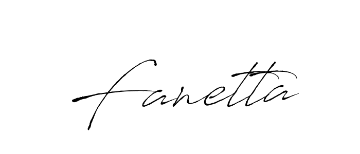 How to make Fanetta signature? Antro_Vectra is a professional autograph style. Create handwritten signature for Fanetta name. Fanetta signature style 6 images and pictures png