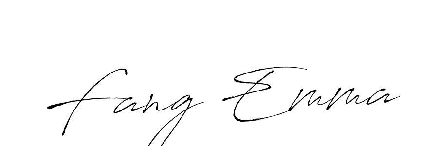 Make a beautiful signature design for name Fang Emma. With this signature (Antro_Vectra) style, you can create a handwritten signature for free. Fang Emma signature style 6 images and pictures png