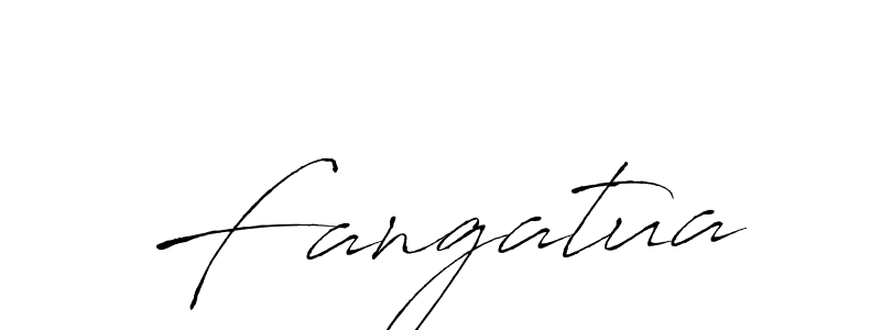 Make a beautiful signature design for name Fangatua. With this signature (Antro_Vectra) style, you can create a handwritten signature for free. Fangatua signature style 6 images and pictures png