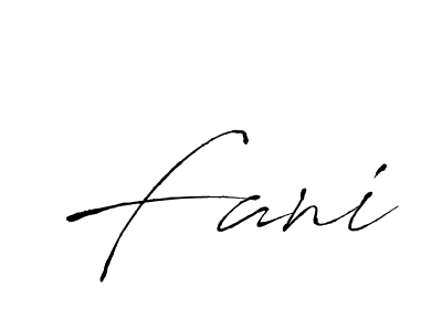 Create a beautiful signature design for name Fani. With this signature (Antro_Vectra) fonts, you can make a handwritten signature for free. Fani signature style 6 images and pictures png