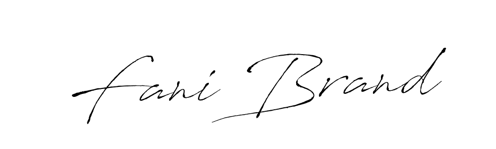 How to make Fani Brand name signature. Use Antro_Vectra style for creating short signs online. This is the latest handwritten sign. Fani Brand signature style 6 images and pictures png