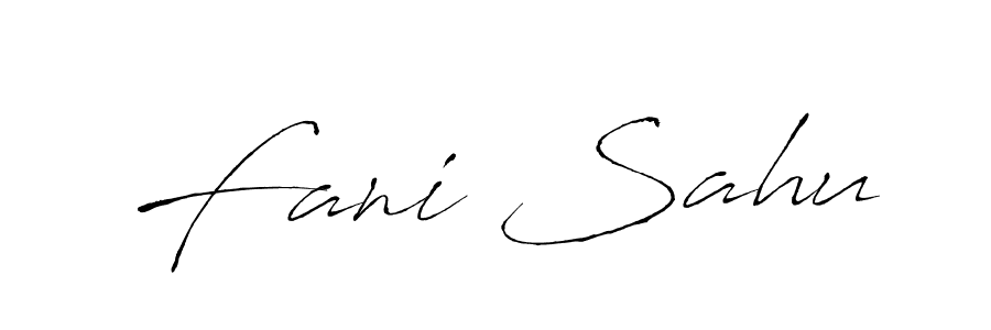 Similarly Antro_Vectra is the best handwritten signature design. Signature creator online .You can use it as an online autograph creator for name Fani Sahu. Fani Sahu signature style 6 images and pictures png