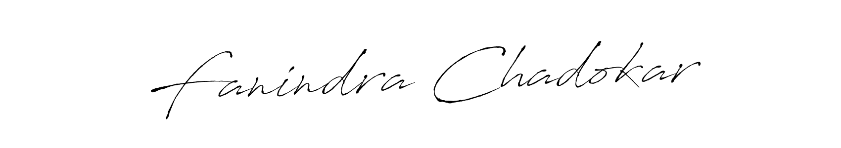 The best way (Antro_Vectra) to make a short signature is to pick only two or three words in your name. The name Fanindra Chadokar include a total of six letters. For converting this name. Fanindra Chadokar signature style 6 images and pictures png