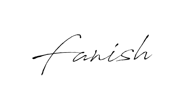 Design your own signature with our free online signature maker. With this signature software, you can create a handwritten (Antro_Vectra) signature for name Fanish. Fanish signature style 6 images and pictures png