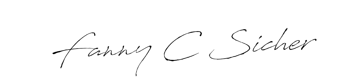 Also You can easily find your signature by using the search form. We will create Fanny C Sicher name handwritten signature images for you free of cost using Antro_Vectra sign style. Fanny C Sicher signature style 6 images and pictures png
