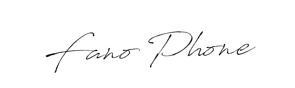 How to make Fano Phone signature? Antro_Vectra is a professional autograph style. Create handwritten signature for Fano Phone name. Fano Phone signature style 6 images and pictures png