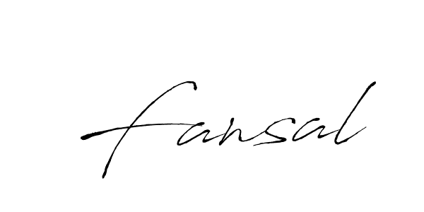 Use a signature maker to create a handwritten signature online. With this signature software, you can design (Antro_Vectra) your own signature for name Fansal. Fansal signature style 6 images and pictures png
