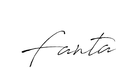 Design your own signature with our free online signature maker. With this signature software, you can create a handwritten (Antro_Vectra) signature for name Fanta. Fanta signature style 6 images and pictures png