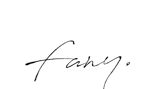 Create a beautiful signature design for name Fany.. With this signature (Antro_Vectra) fonts, you can make a handwritten signature for free. Fany. signature style 6 images and pictures png