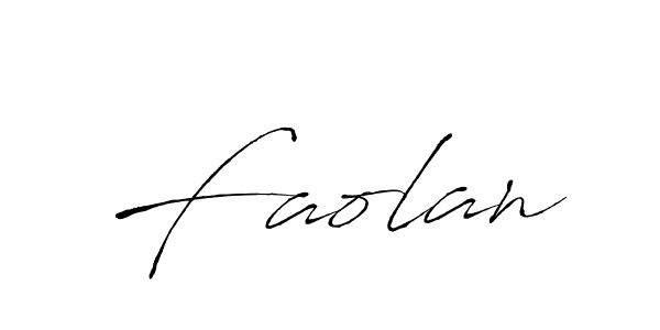 You should practise on your own different ways (Antro_Vectra) to write your name (Faolan) in signature. don't let someone else do it for you. Faolan signature style 6 images and pictures png