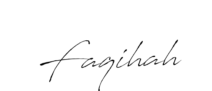 Make a beautiful signature design for name Faqihah. With this signature (Antro_Vectra) style, you can create a handwritten signature for free. Faqihah signature style 6 images and pictures png