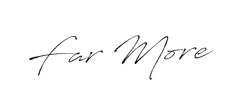 Also we have Far More name is the best signature style. Create professional handwritten signature collection using Antro_Vectra autograph style. Far More signature style 6 images and pictures png