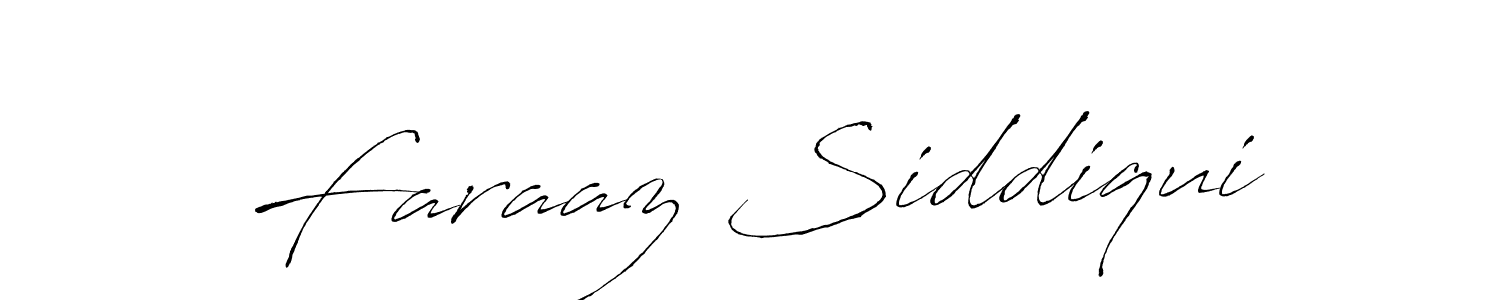 Make a beautiful signature design for name Faraaz Siddiqui. With this signature (Antro_Vectra) style, you can create a handwritten signature for free. Faraaz Siddiqui signature style 6 images and pictures png