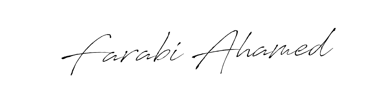 Also we have Farabi Ahamed name is the best signature style. Create professional handwritten signature collection using Antro_Vectra autograph style. Farabi Ahamed signature style 6 images and pictures png