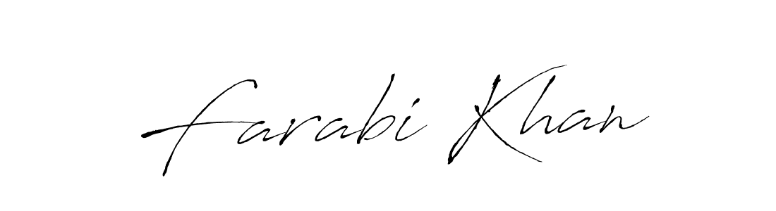 Farabi Khan stylish signature style. Best Handwritten Sign (Antro_Vectra) for my name. Handwritten Signature Collection Ideas for my name Farabi Khan. Farabi Khan signature style 6 images and pictures png