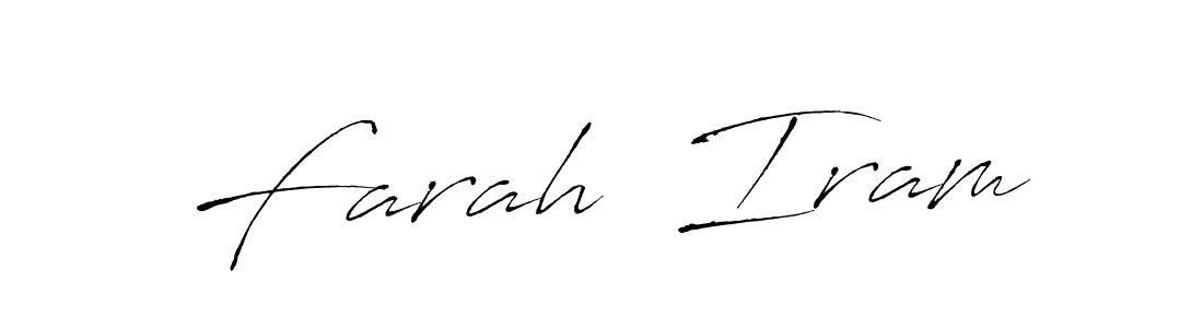 The best way (Antro_Vectra) to make a short signature is to pick only two or three words in your name. The name Farah  Iram include a total of six letters. For converting this name. Farah  Iram signature style 6 images and pictures png