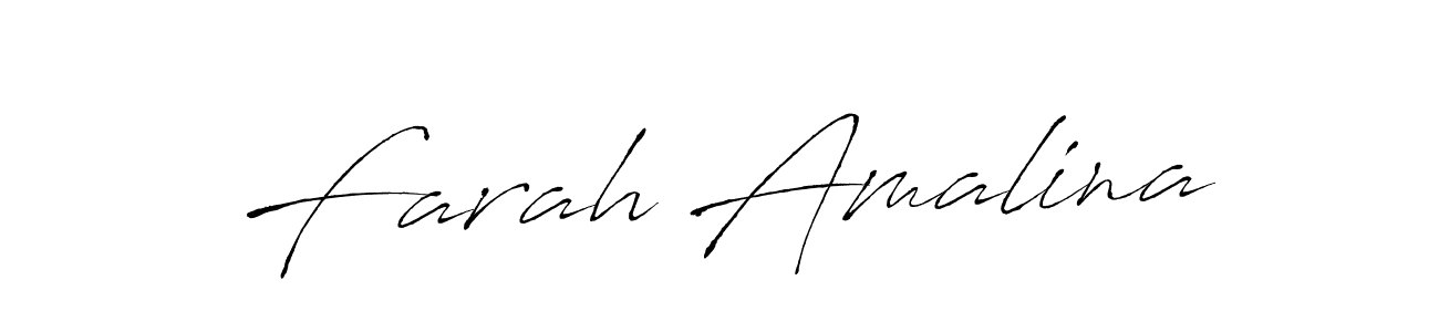 Farah Amalina stylish signature style. Best Handwritten Sign (Antro_Vectra) for my name. Handwritten Signature Collection Ideas for my name Farah Amalina. Farah Amalina signature style 6 images and pictures png