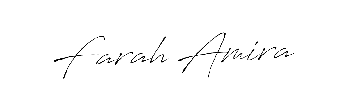How to make Farah Amira signature? Antro_Vectra is a professional autograph style. Create handwritten signature for Farah Amira name. Farah Amira signature style 6 images and pictures png