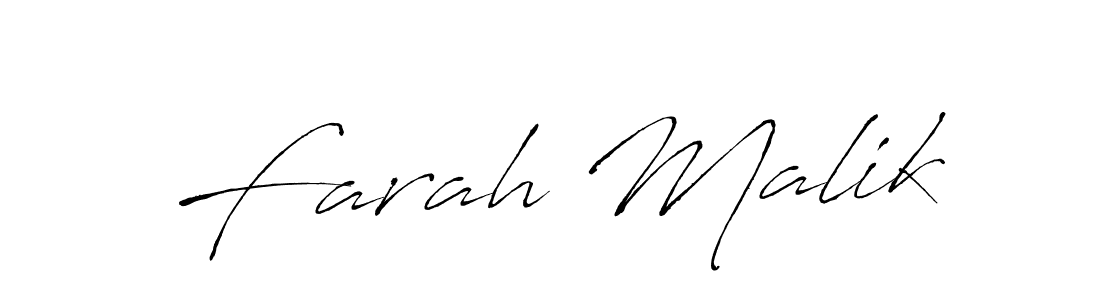 Farah Malik stylish signature style. Best Handwritten Sign (Antro_Vectra) for my name. Handwritten Signature Collection Ideas for my name Farah Malik. Farah Malik signature style 6 images and pictures png