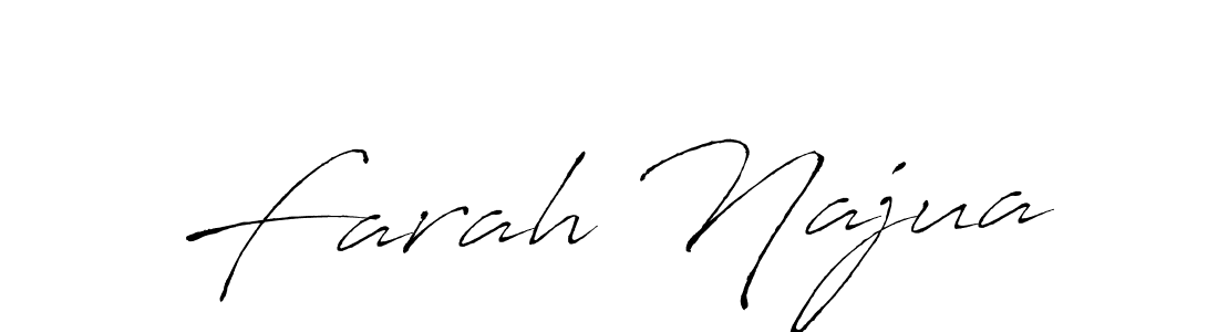 Use a signature maker to create a handwritten signature online. With this signature software, you can design (Antro_Vectra) your own signature for name Farah Najua. Farah Najua signature style 6 images and pictures png