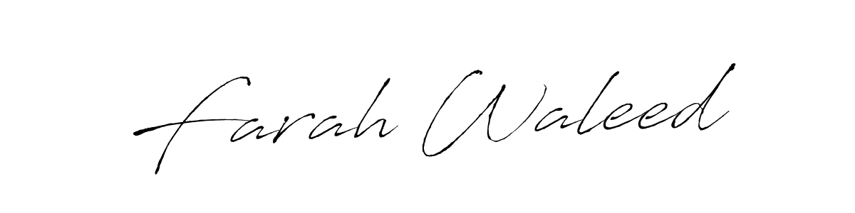 Similarly Antro_Vectra is the best handwritten signature design. Signature creator online .You can use it as an online autograph creator for name Farah Waleed. Farah Waleed signature style 6 images and pictures png