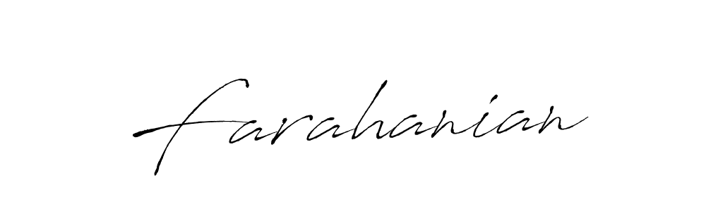 Farahanian stylish signature style. Best Handwritten Sign (Antro_Vectra) for my name. Handwritten Signature Collection Ideas for my name Farahanian. Farahanian signature style 6 images and pictures png