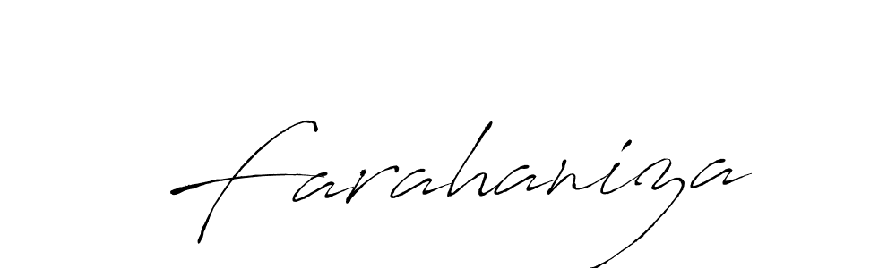 You should practise on your own different ways (Antro_Vectra) to write your name (Farahaniza) in signature. don't let someone else do it for you. Farahaniza signature style 6 images and pictures png