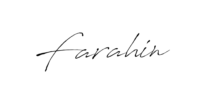 How to make Farahin signature? Antro_Vectra is a professional autograph style. Create handwritten signature for Farahin name. Farahin signature style 6 images and pictures png