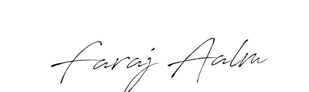 Design your own signature with our free online signature maker. With this signature software, you can create a handwritten (Antro_Vectra) signature for name Faraj Aalm. Faraj Aalm signature style 6 images and pictures png