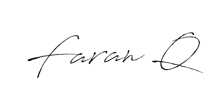 This is the best signature style for the Faran Q name. Also you like these signature font (Antro_Vectra). Mix name signature. Faran Q signature style 6 images and pictures png