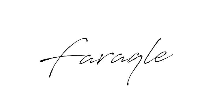 Make a beautiful signature design for name Faraqle. With this signature (Antro_Vectra) style, you can create a handwritten signature for free. Faraqle signature style 6 images and pictures png