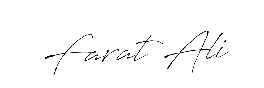 Farat Ali stylish signature style. Best Handwritten Sign (Antro_Vectra) for my name. Handwritten Signature Collection Ideas for my name Farat Ali. Farat Ali signature style 6 images and pictures png