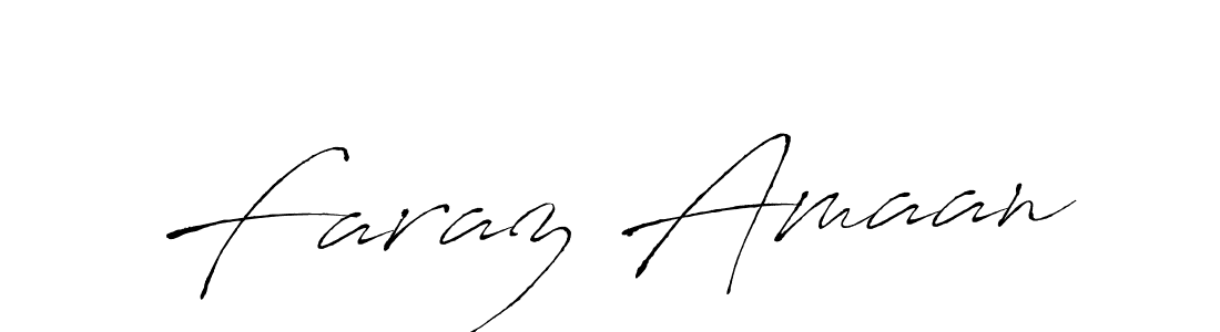 Make a short Faraz Amaan signature style. Manage your documents anywhere anytime using Antro_Vectra. Create and add eSignatures, submit forms, share and send files easily. Faraz Amaan signature style 6 images and pictures png