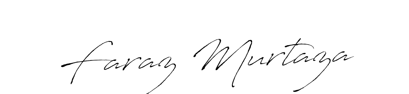 Faraz Murtaza stylish signature style. Best Handwritten Sign (Antro_Vectra) for my name. Handwritten Signature Collection Ideas for my name Faraz Murtaza. Faraz Murtaza signature style 6 images and pictures png